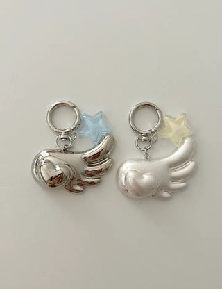 Merry Shop Wing Keyring Smart Talk Heart Angel Keyholder