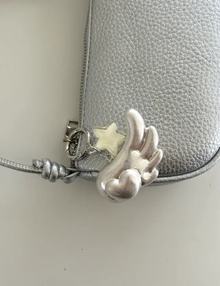 Merry Shop Wing Keyring Smart Talk Heart Angel Keyholder