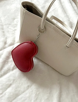 Heart mini pouch coin purse bag keyring