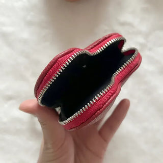 Heart mini pouch coin purse bag keyring