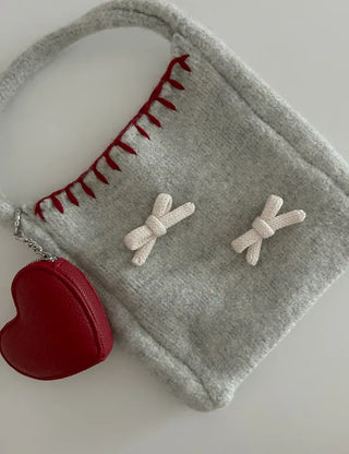 Heart mini pouch coin purse bag keyring