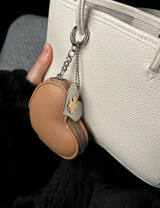 Heart mini pouch coin purse bag keyring