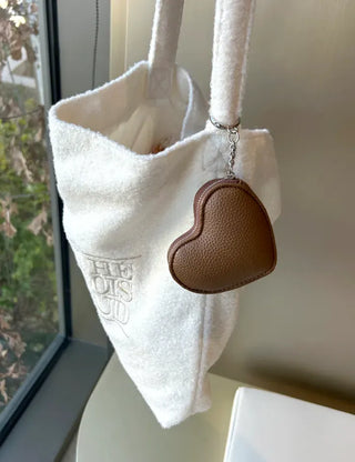 Heart mini pouch coin purse bag keyring