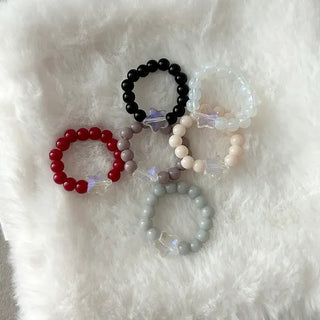 Mary Shop Star Bead Ring Handmade Aurora Women's