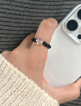 Mary Shop Star Bead Ring Handmade Aurora Women's