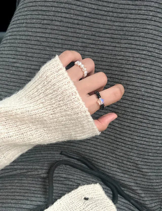 Mary Shop Star Bead Ring Handmade Aurora Women's