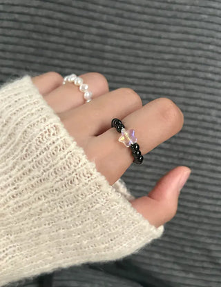 Mary Shop Star Bead Ring Handmade Aurora Women's