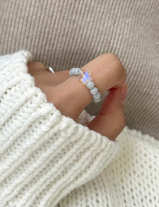 Mary Shop Star Bead Ring Handmade Aurora Women's