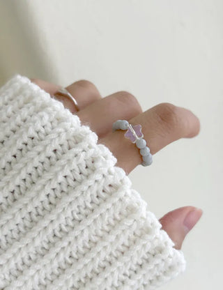 Mary Shop Star Bead Ring Handmade Aurora Women's
