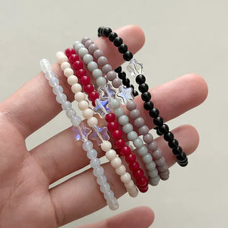 Merry Shop Star Bead Bracelet Handmade Aurora Women's