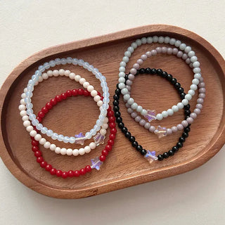 Merry Shop Star Bead Bracelet Handmade Aurora Women's