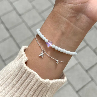 Merry Shop Star Bead Bracelet Handmade Aurora Women's