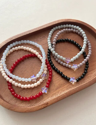 Merry Shop Star Bead Bracelet Handmade Aurora Women's