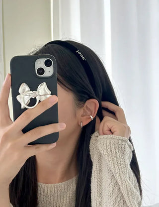 Mary Shop Velvet Headband Love Embroidery Women's Slim Hairband