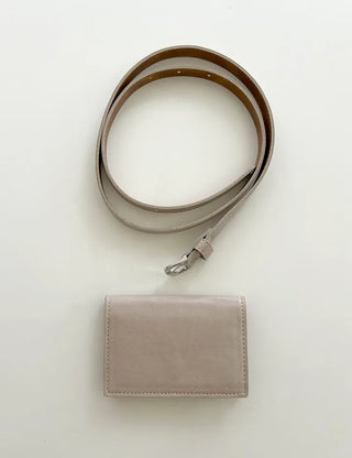 Merry Shop Belt Bag & Card Holder Set Suede Women's