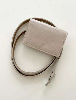 Merry Shop Belt Bag & Card Holder Set Suede Women's