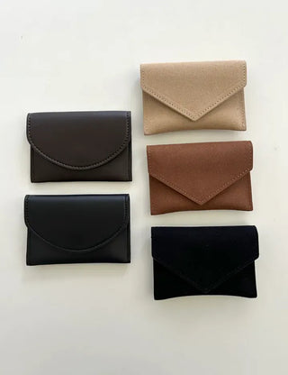 Merry Shop Belt Bag & Card Holder Set Suede Women's