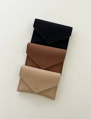 Merry Shop Belt Bag & Card Holder Set Suede Women's
