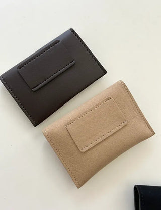 Merry Shop Belt Bag & Card Holder Set Suede Women's