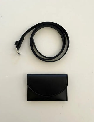 Merry Shop Belt Bag & Card Holder Set Suede Women's