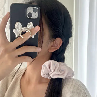 Mary Shop Scrunchie Soft Flower Scrunchie for Women