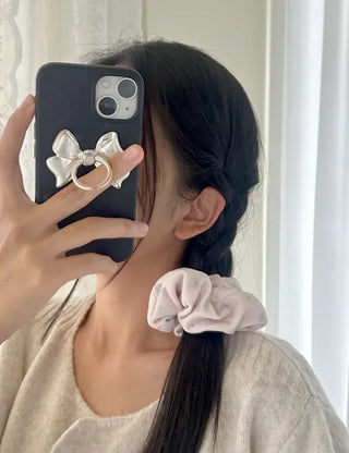 Mary Shop Scrunchie Soft Flower Scrunchie for Women