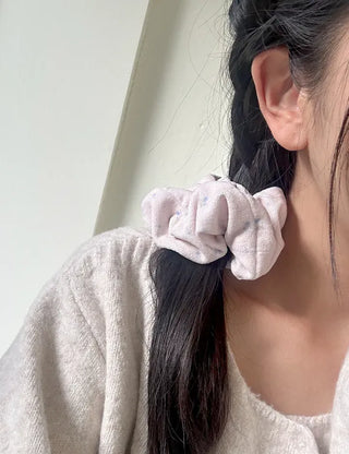 Mary Shop Scrunchie Soft Flower Scrunchie for Women