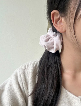 Mary Shop Scrunchie Soft Flower Scrunchie for Women