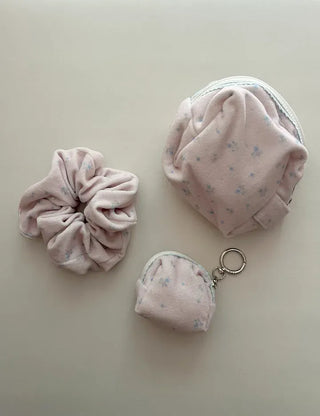Mary Shop Scrunchie Soft Flower Scrunchie for Women