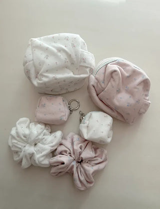 Mary Shop Scrunchie Soft Flower Scrunchie for Women