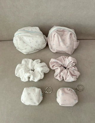 Mary Shop Scrunchie Soft Flower Scrunchie for Women