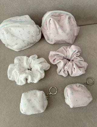 Mary Shop Scrunchie Soft Flower Scrunchie for Women
