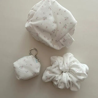 Mary Shop Scrunchie Soft Flower Scrunchie for Women