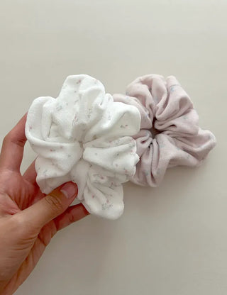 Mary Shop Scrunchie Soft Flower Scrunchie for Women