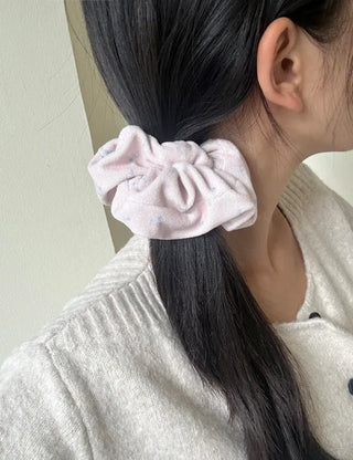 Mary Shop Scrunchie Soft Flower Scrunchie for Women