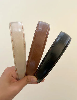 Mary Shop Leather Headband Leather Autumn Hairband