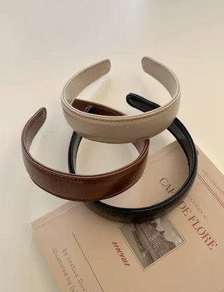 Mary Shop Leather Headband Leather Autumn Hairband
