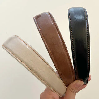 Mary Shop Leather Headband Leather Autumn Hairband