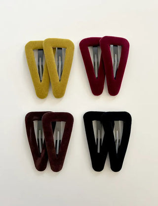 Mary Shop Hair snap clip velvet ribbon bangs autumn