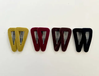 Mary Shop Hair snap clip velvet ribbon bangs autumn