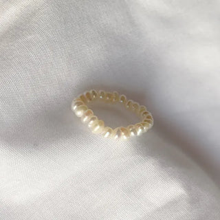 Merry Shop Pearl Ring Silver 925 Freshwater Pearl Women's Friendship Ring