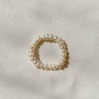Merry Shop Pearl Ring Silver 925 Freshwater Pearl Women's Friendship Ring