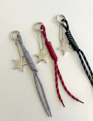 Merry Shop Keyholder Big Star Rope Bag Keyring Bag Charm