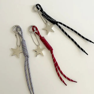 Merry Shop Keyholder Big Star Rope Bag Keyring Bag Charm