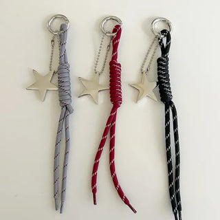 Merry Shop Keyholder Big Star Rope Bag Keyring Bag Charm