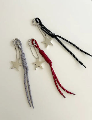 Merry Shop Keyholder Big Star Rope Bag Keyring Bag Charm