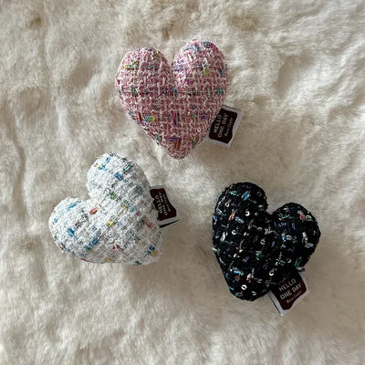 Tweed Heart Cushion Phone Case Smart Talk