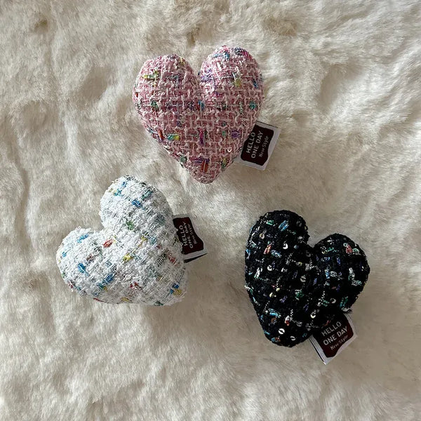 Tweed Heart Cushion Phone Case Smart Talk
