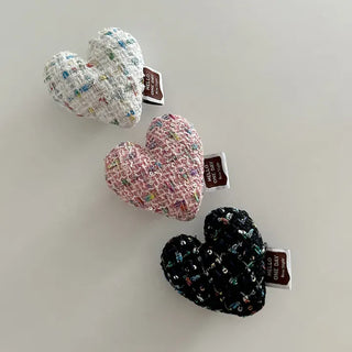 Tweed Heart Cushion Phone Case Smart Talk