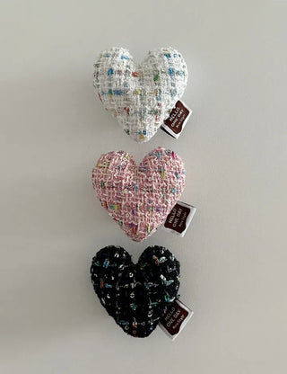 Tweed Heart Cushion Phone Case Smart Talk
